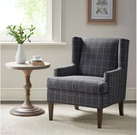 Decker Accent Armchair in Charcoal