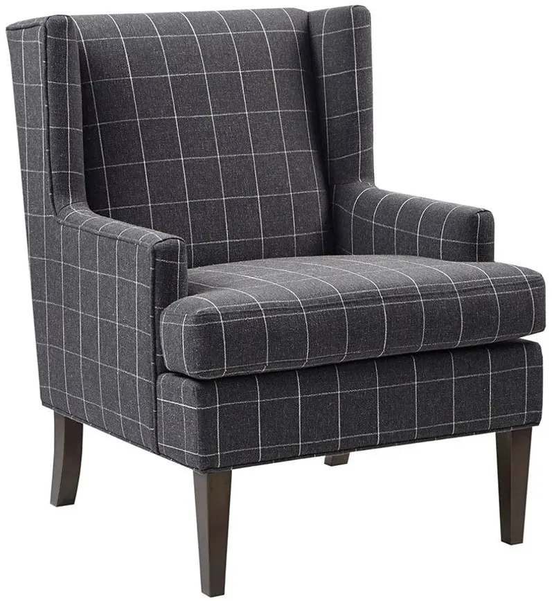 Decker Accent Armchair in Charcoal