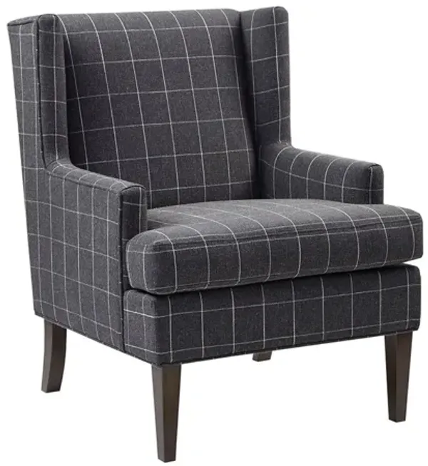Decker Accent Armchair in Charcoal
