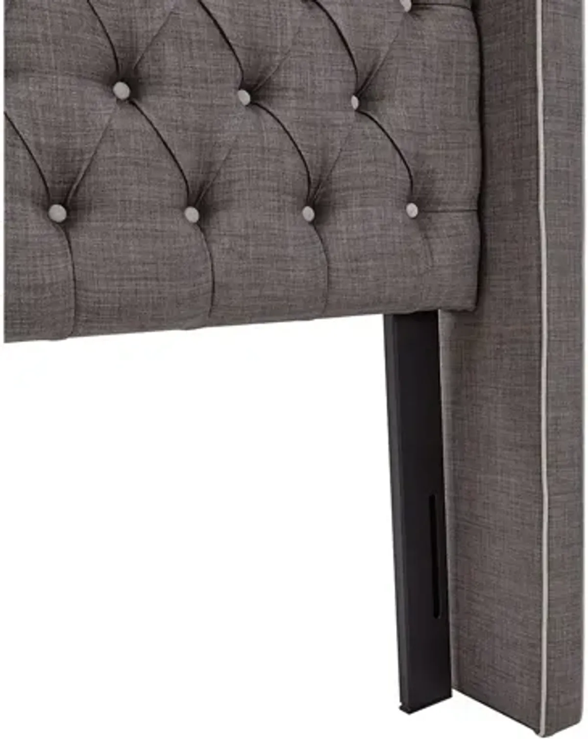 Amelia Upholstered Queen Headboard in Grey