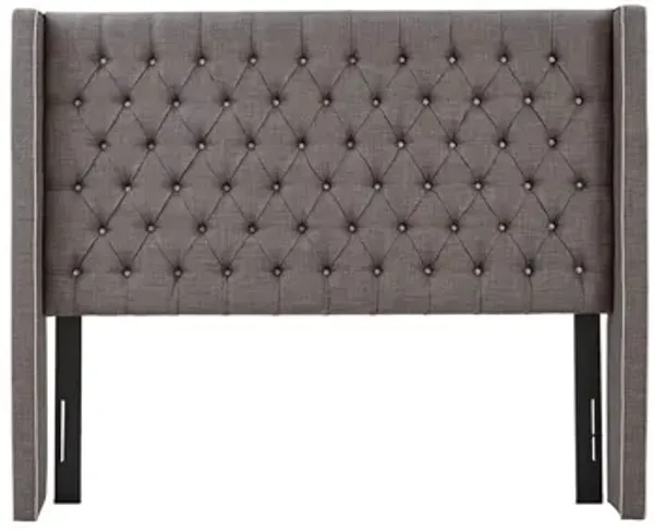 Amelia Upholstered Queen Headboard in Grey