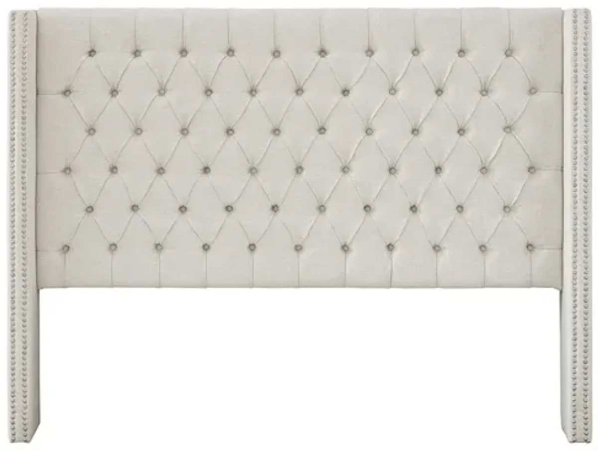 Amelia Upholstered Queen Headboard in Cream