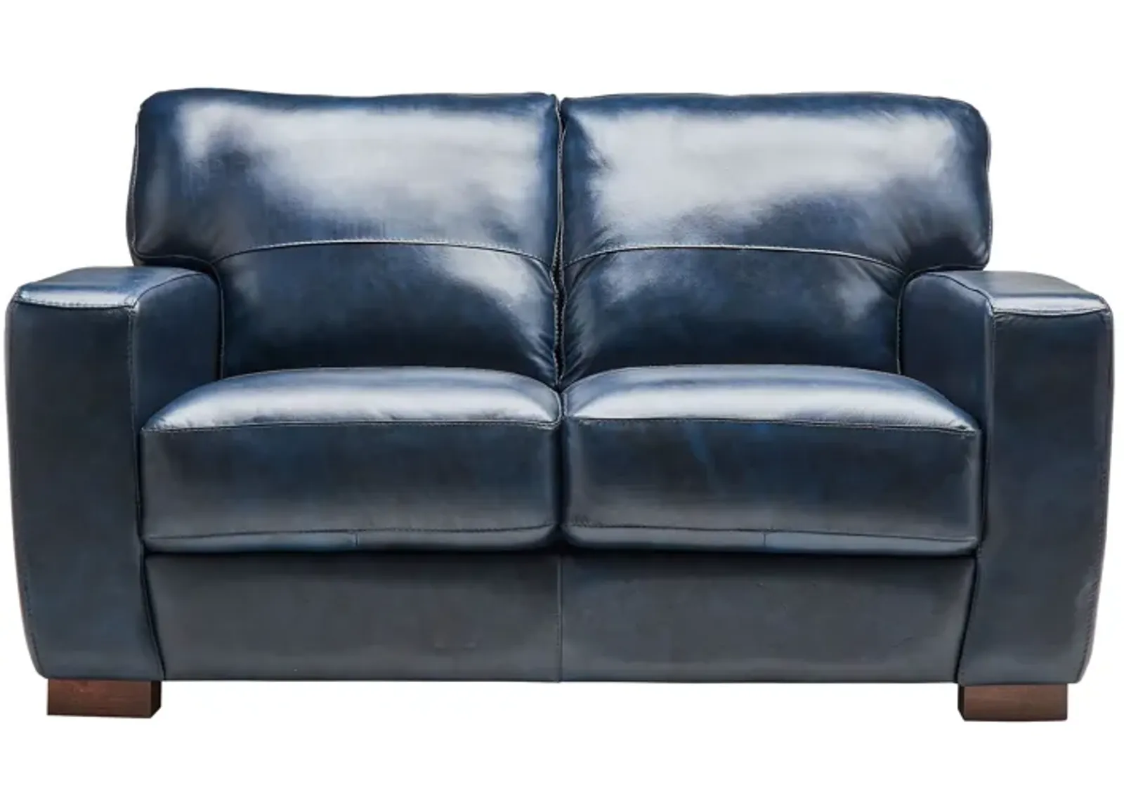 Theo Leather Loveseat