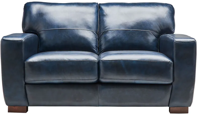 Theo Leather Loveseat