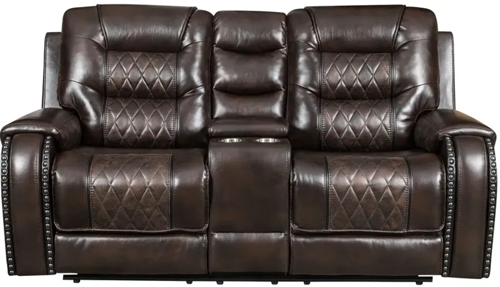 Parker Chocolate Reclining Loveseat