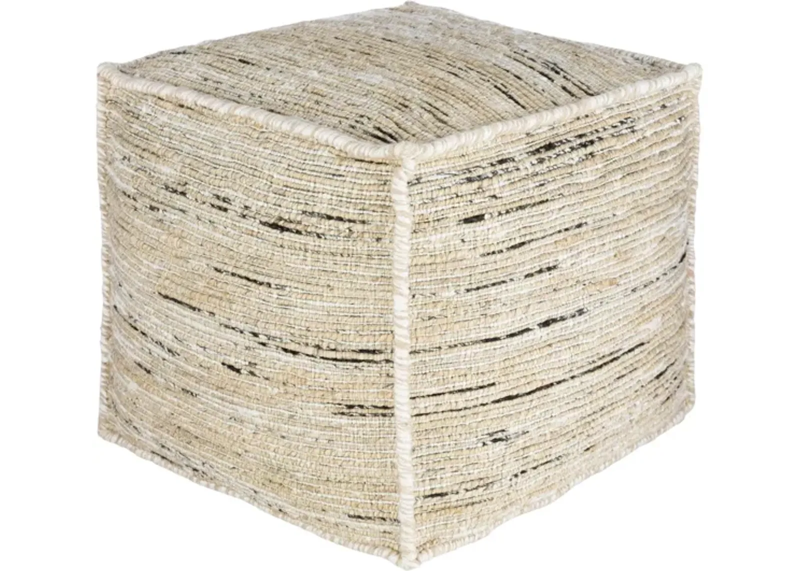 Esperanza Pouf in Ivory