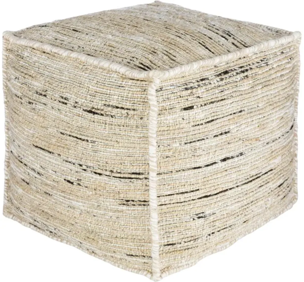 Esperanza Pouf in Ivory