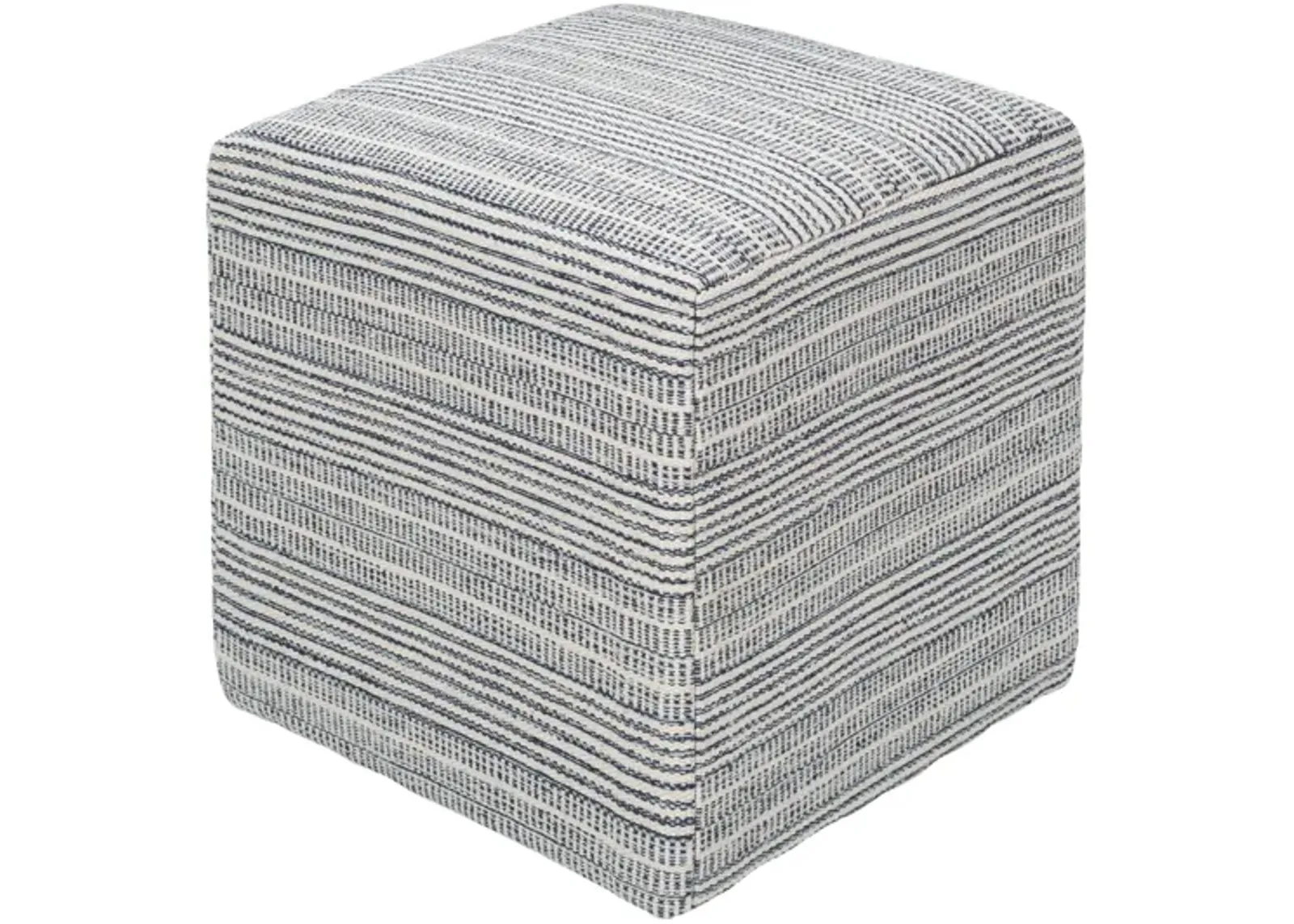 Ryder Pouf in Grey/Blue