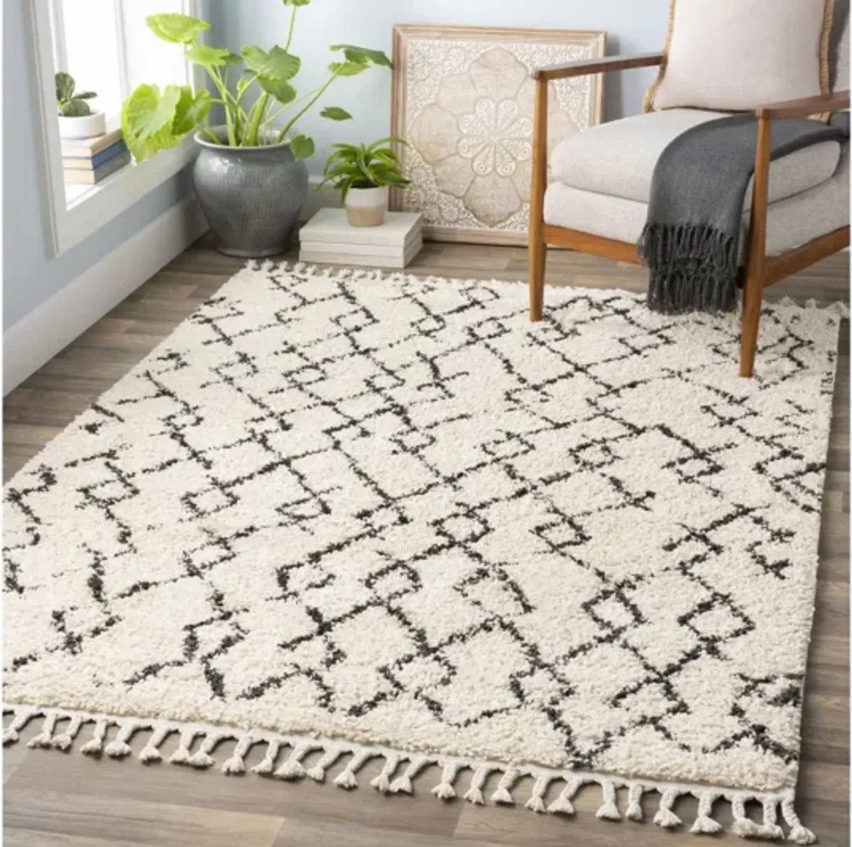 Berber Shag 5'3" x 7'3" Area Rug