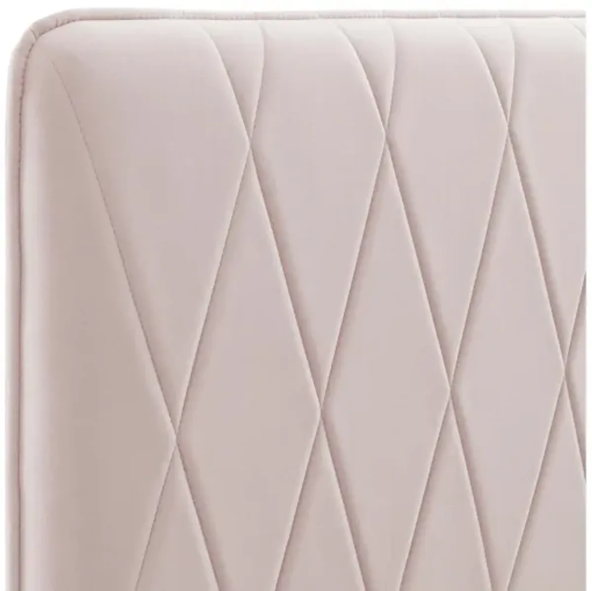 Leila Performance Velvet King/California King Headboard in Pink