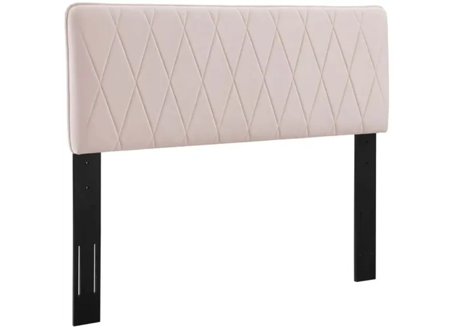 Leila Performance Velvet King/California King Headboard in Pink