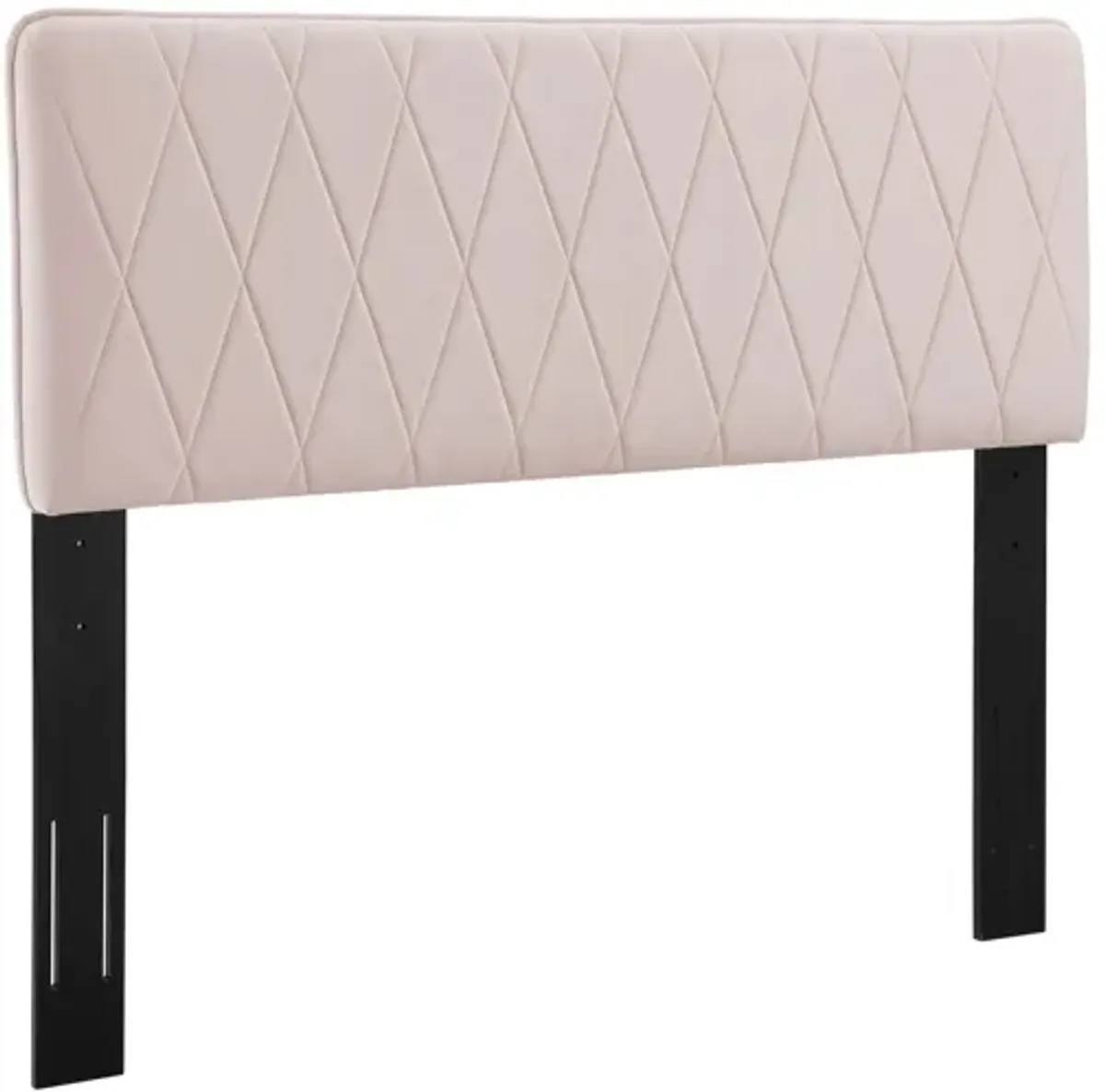 Leila Performance Velvet King/California King Headboard in Pink