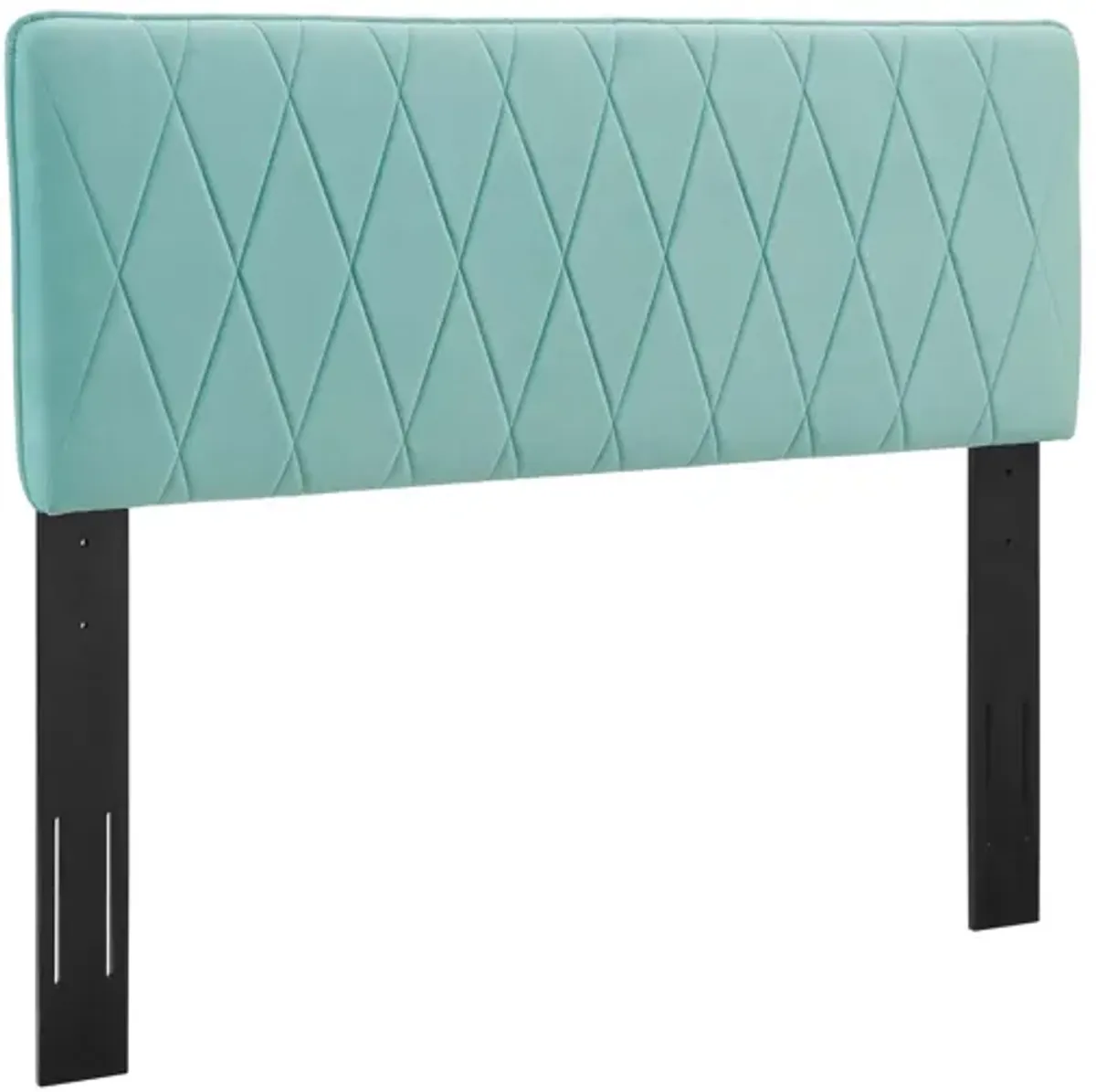 Leila Performance Velvet King/California King Headboard in Mint