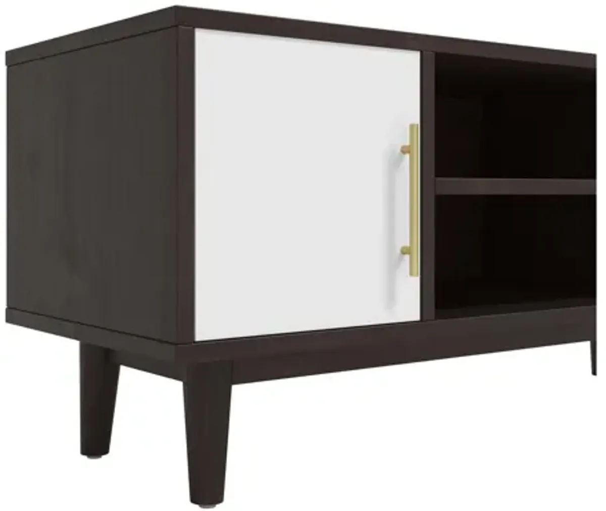 Daxton 43" TV Stand in Cappuccino White