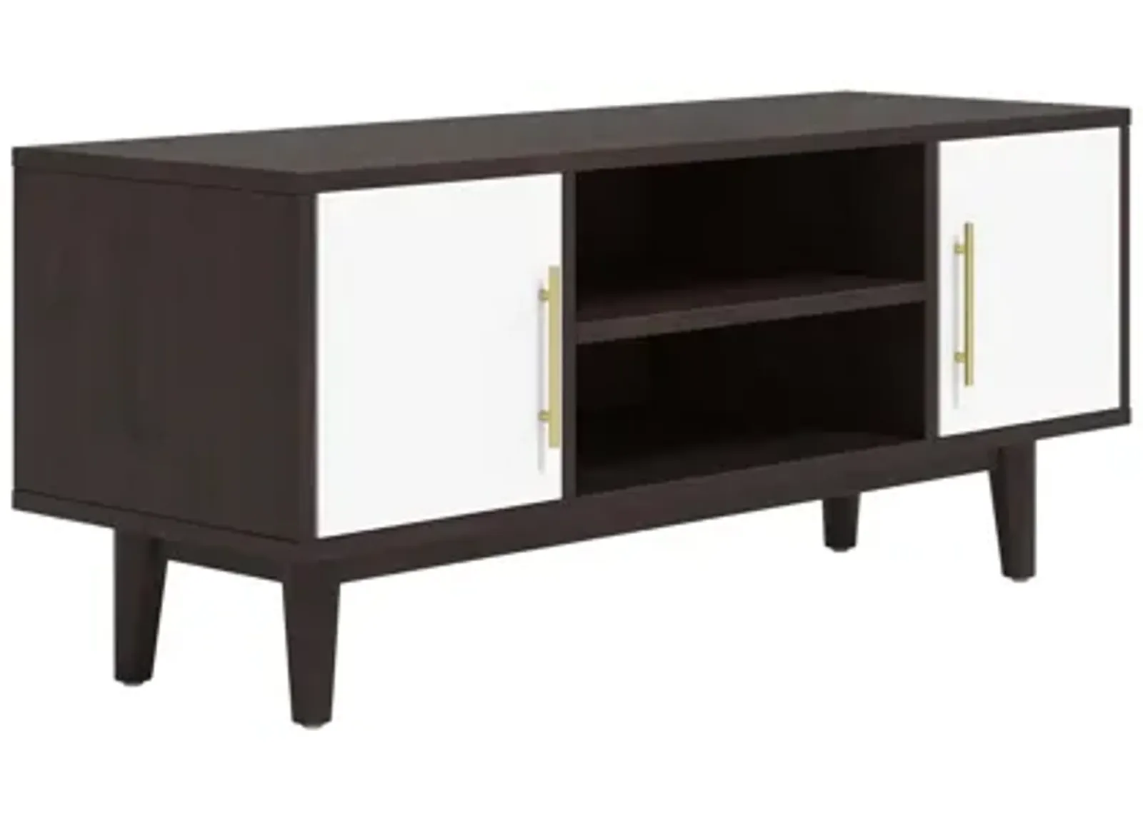 Daxton 43" TV Stand in Cappuccino White