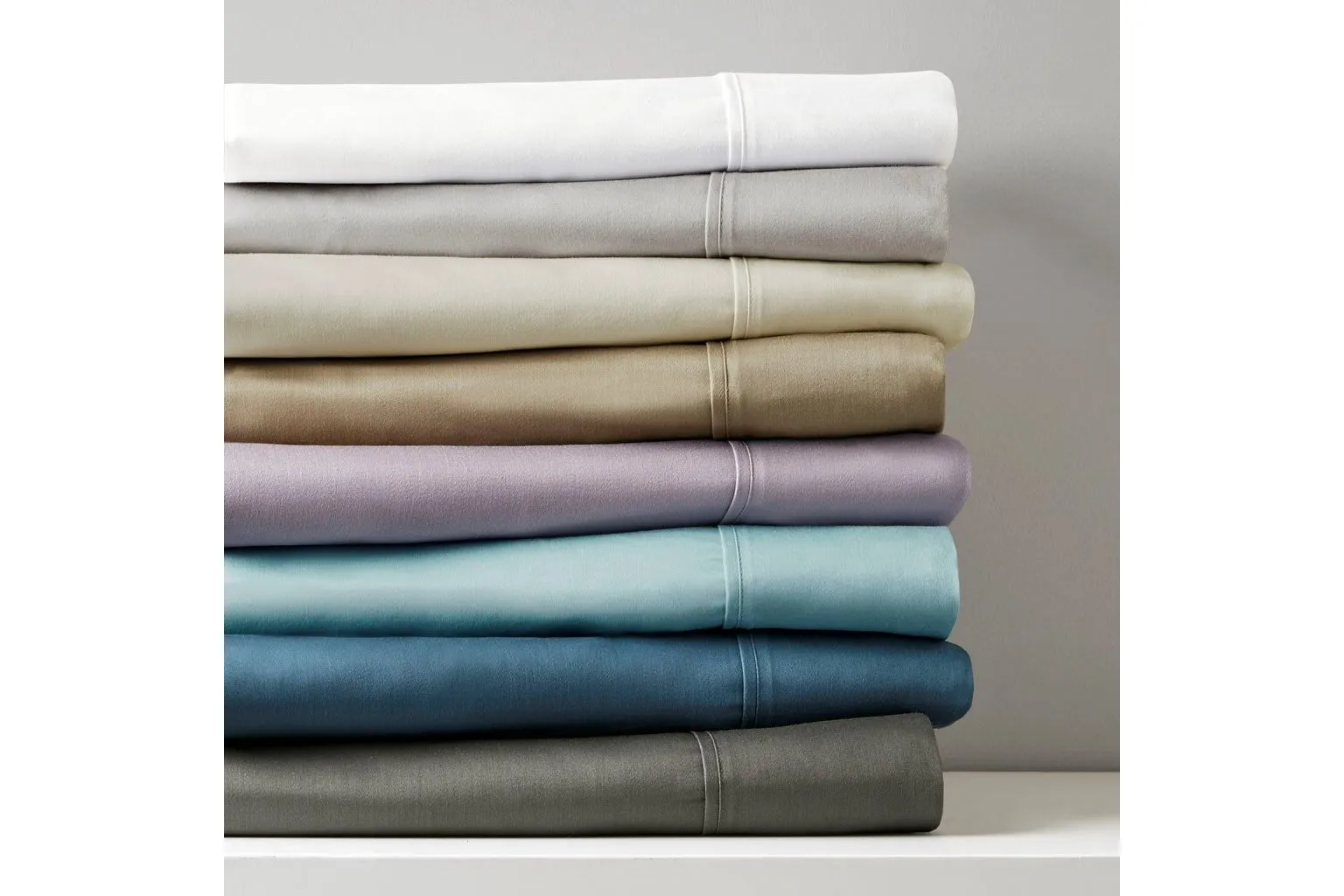 800 Thread Count Cotton Rich Sateen Queen Sheet Set in Khaki