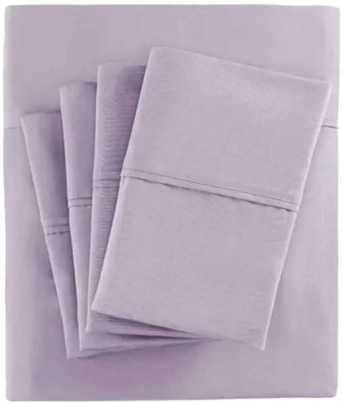 800 Thread Count Cotton Rich Sateen Queen Sheet Set in Purple