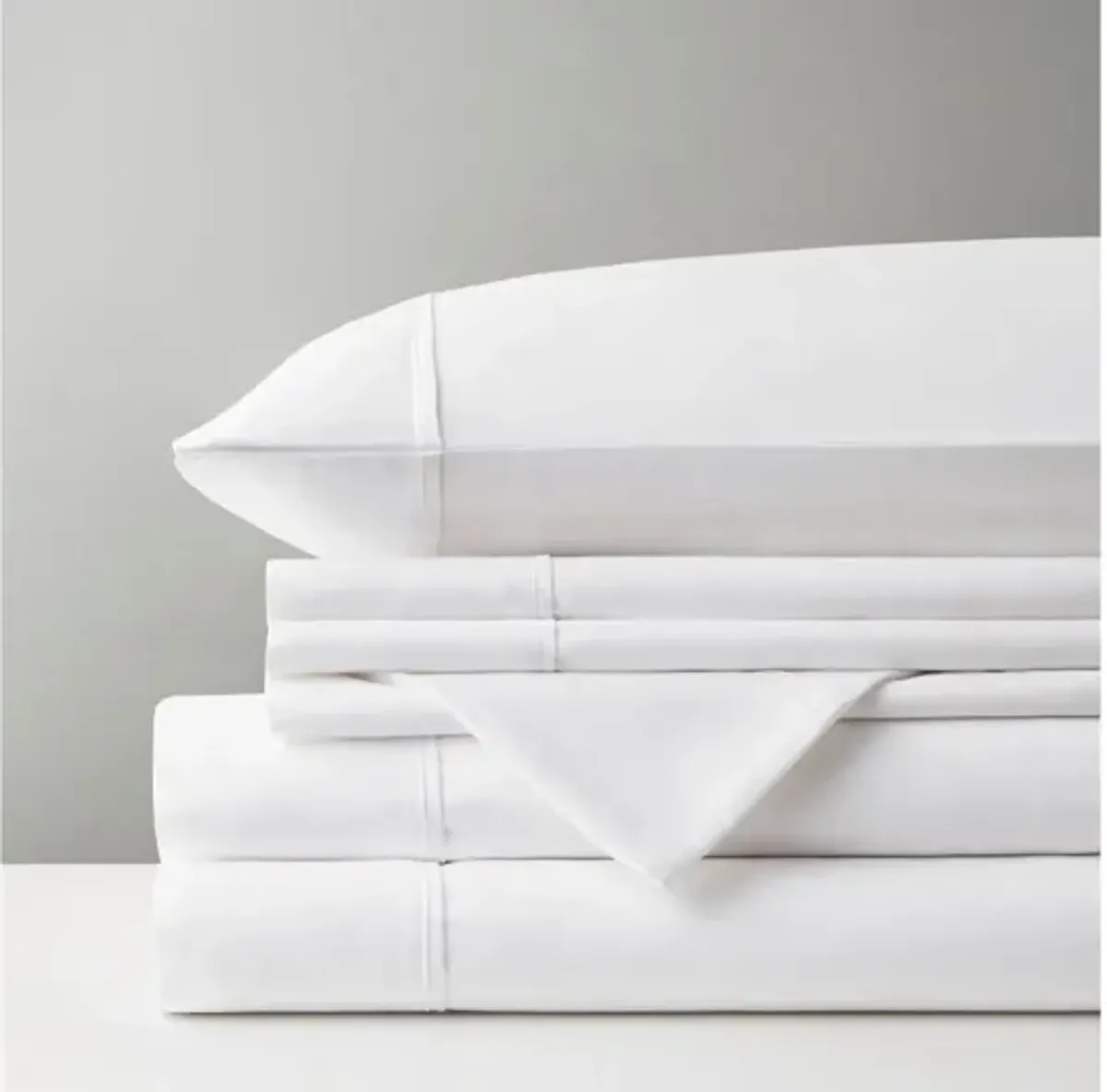 800 Thread Count Cotton Rich Sateen Queen Sheet Set in White