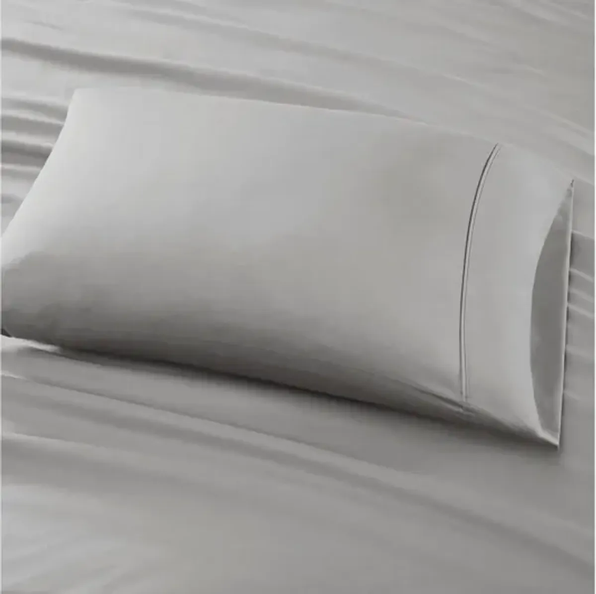 800 Thread Count Cotton Rich Sateen King Sheet Set in Grey