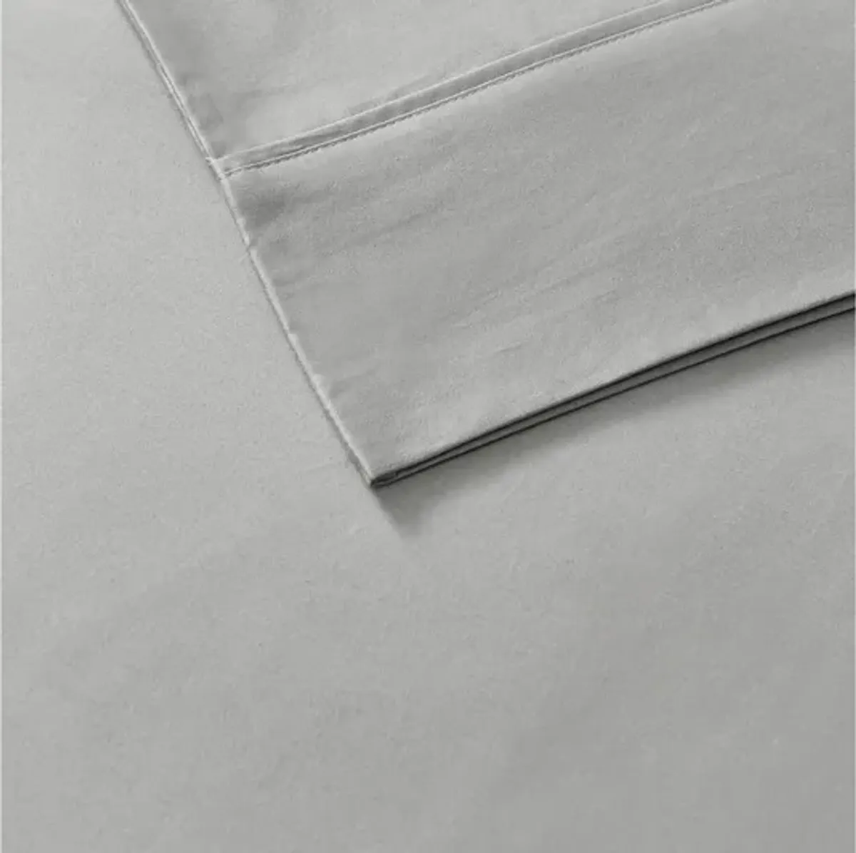 800 Thread Count Cotton Rich Sateen King Sheet Set in Grey