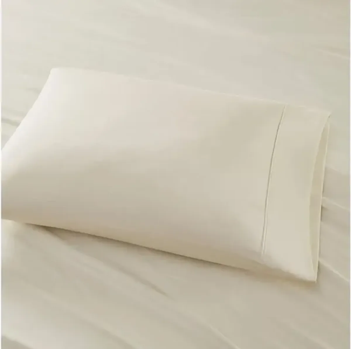 800 Thread Count Cotton Rich Sateen King Sheet Set in Ivory