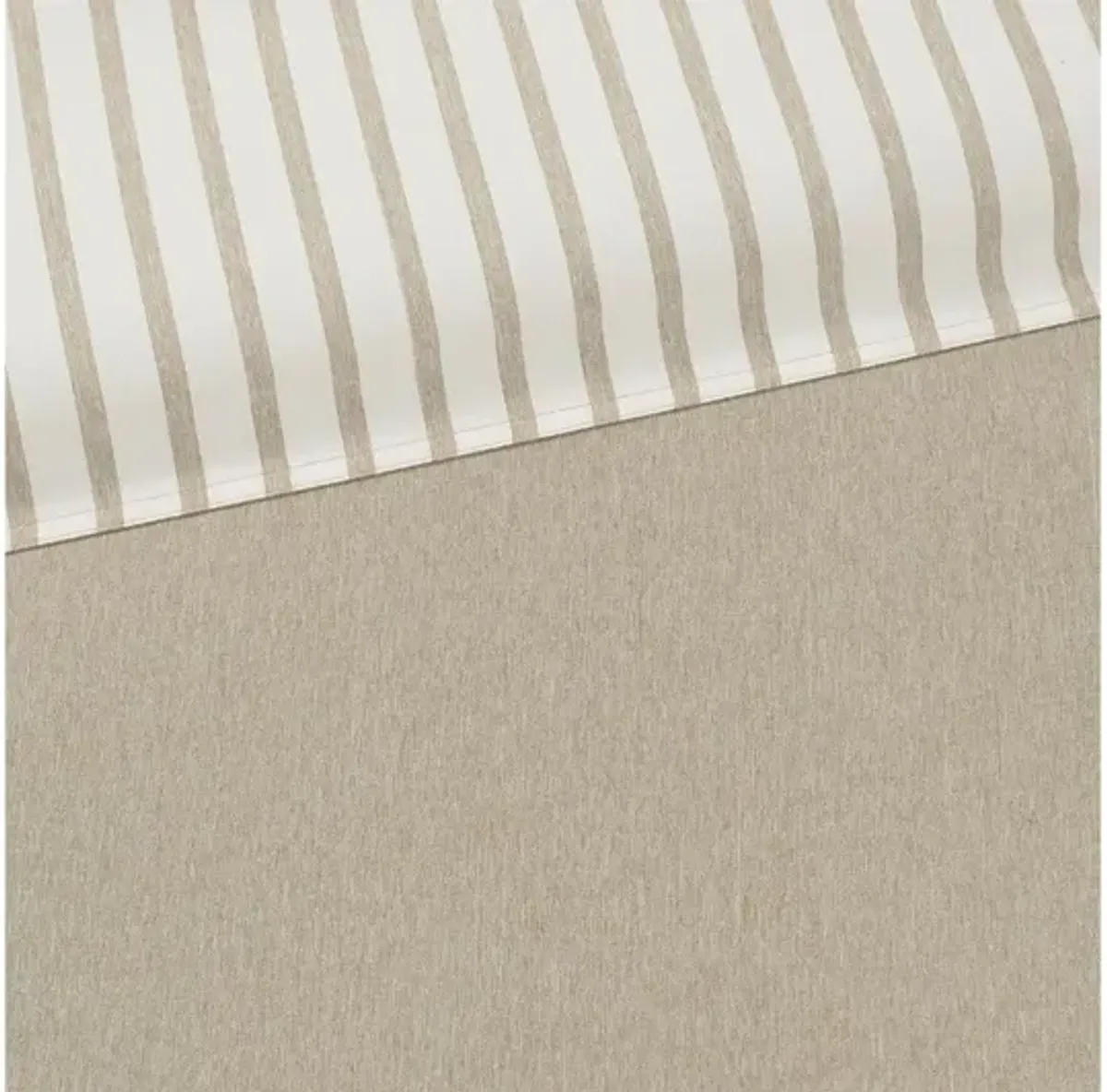 Hayden Reversible Yarn Dyed Stripe Down Alternative Twin Comforter Set in Tan