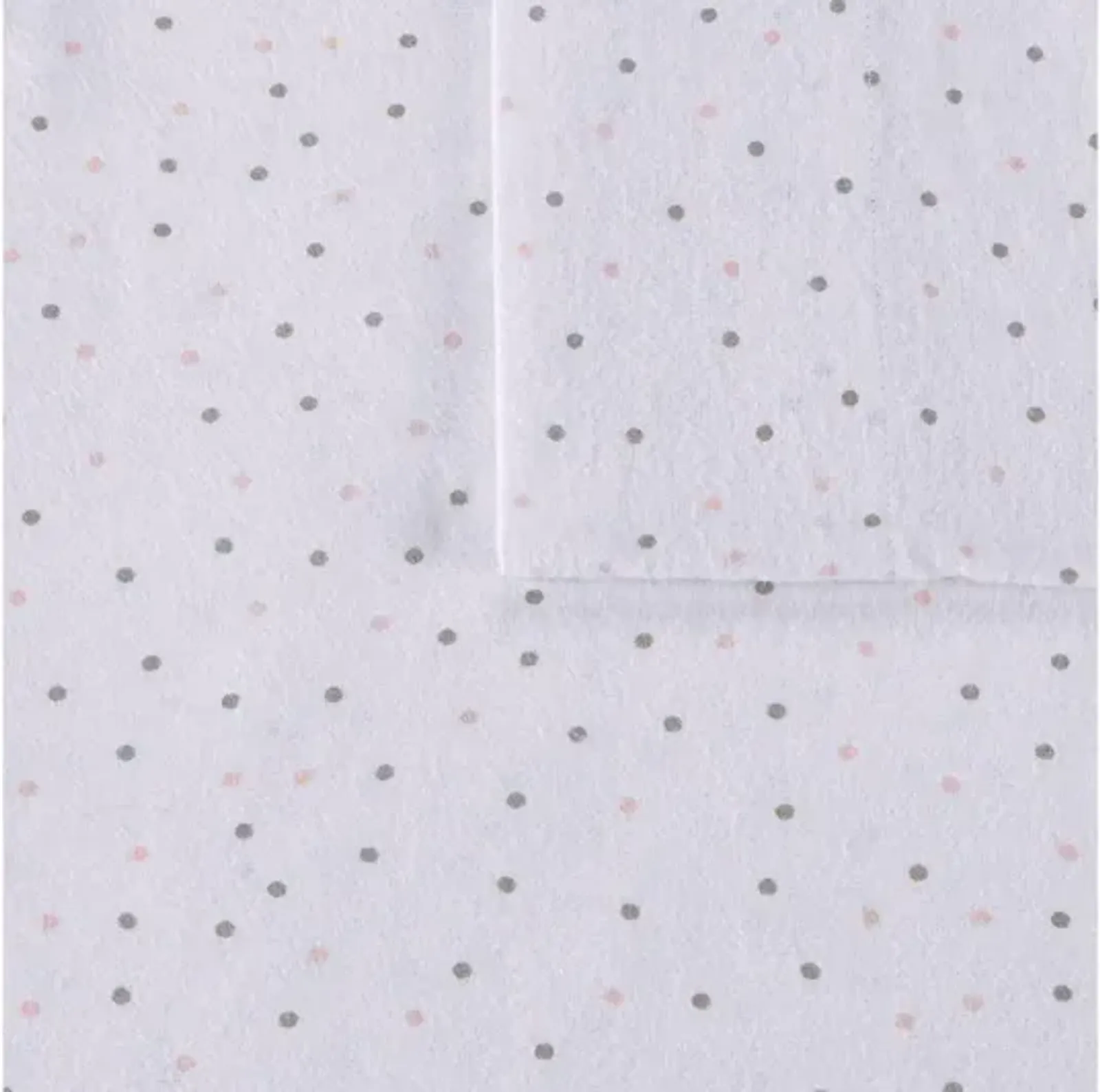 Cozy Soft Cotton Novelty Print Flannel Full Sheet Set in Grey/Pink Dots