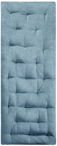 Edelia Poly Chenille Lounge Floor Pillow Cushion in Aqua