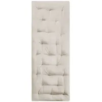 Edelia Poly Chenille Lounge Floor Pillow Cushion in Ivory