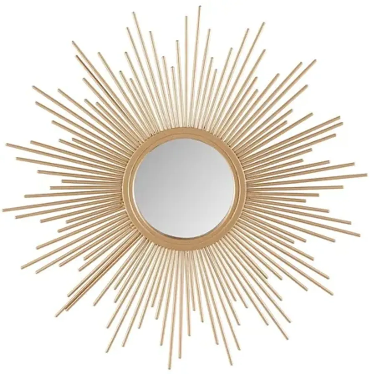 Fiore Small Sunburst Gold Mirror