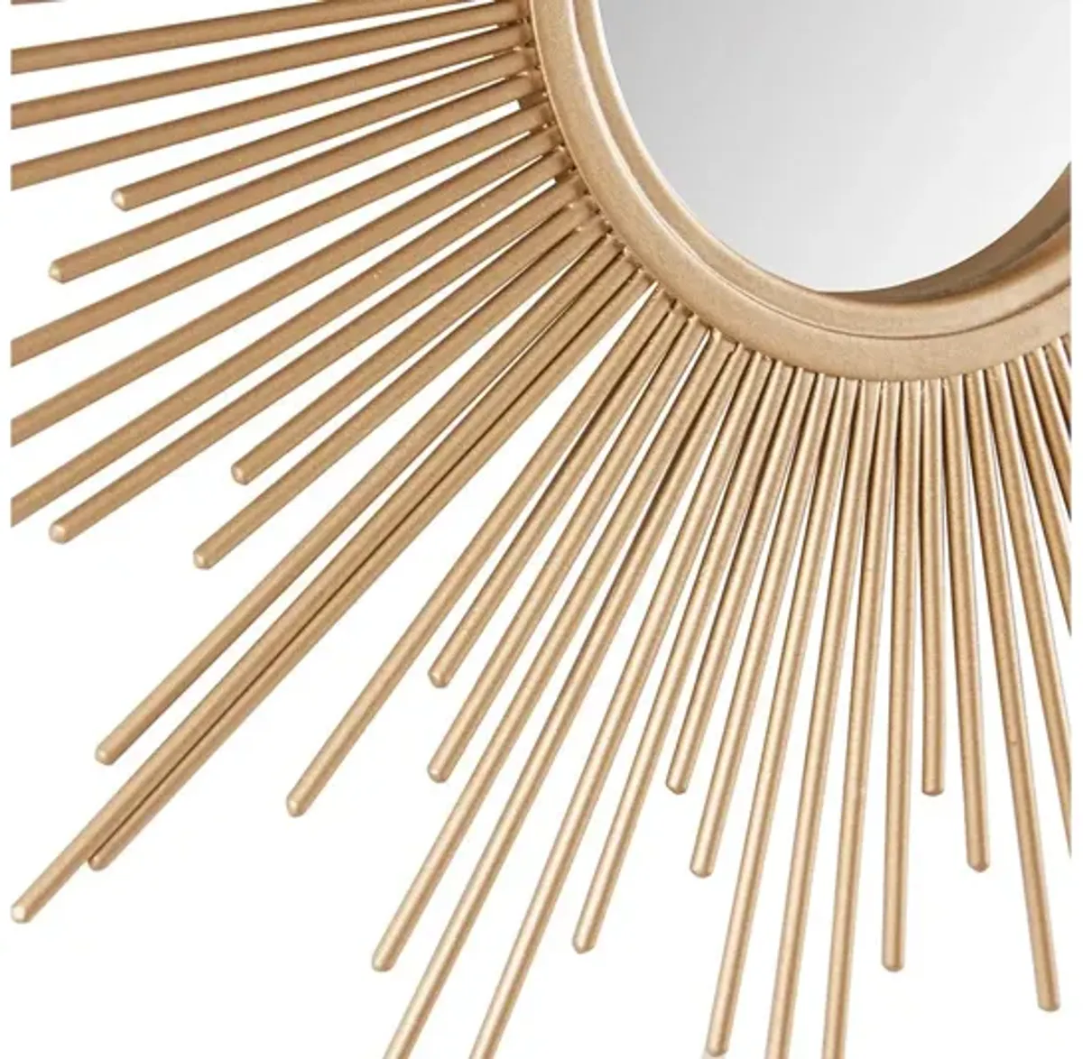 Fiore Small Sunburst Gold Mirror