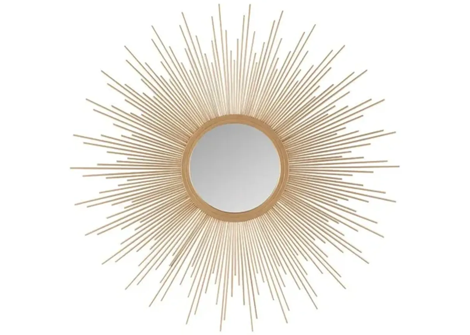 Fiore Small Sunburst Gold Mirror