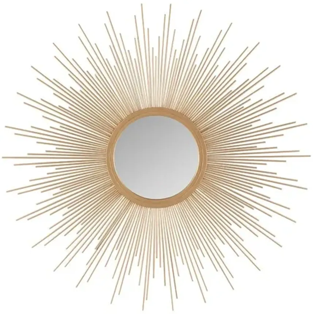 Fiore Small Sunburst Gold Mirror