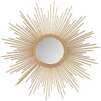 Fiore Large Sunburst Gold Mirror