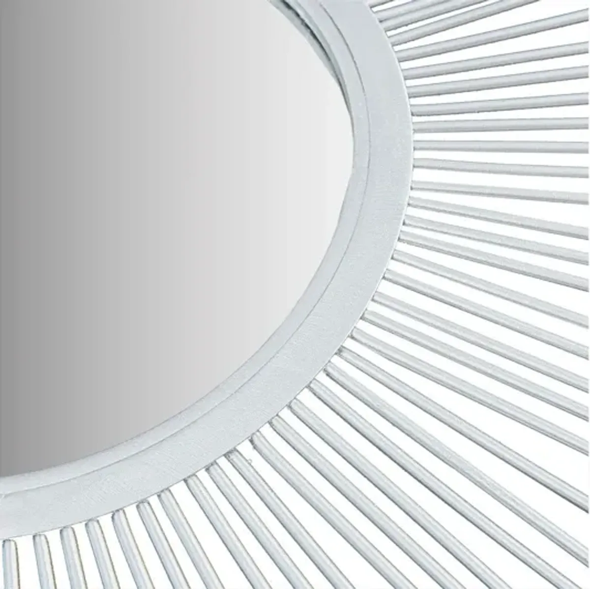 Fiore Large Sunburst Silver Mirror