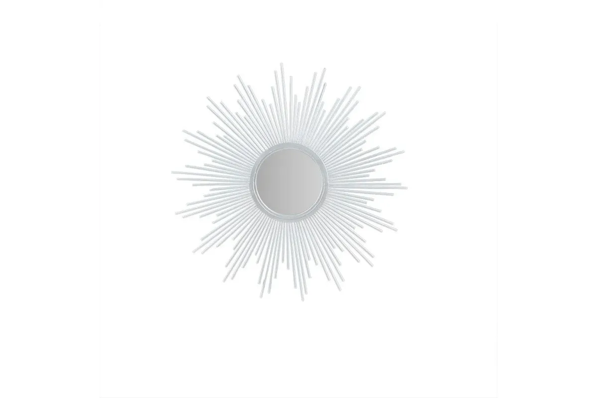 Fiore Large Sunburst Silver Mirror