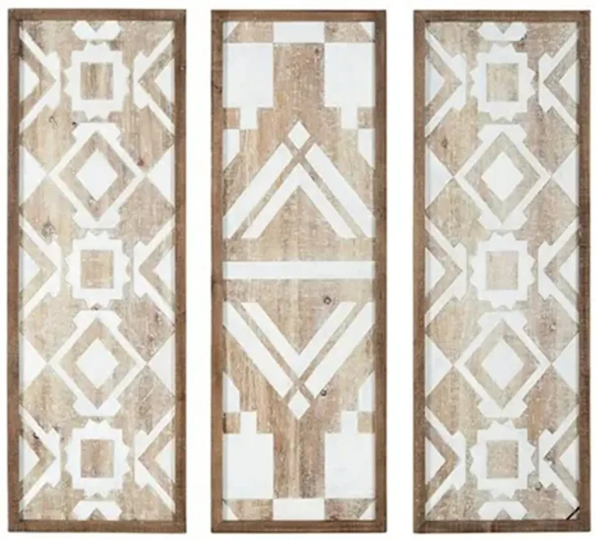 Mandal Printed Wood Wall Decor Set of 3