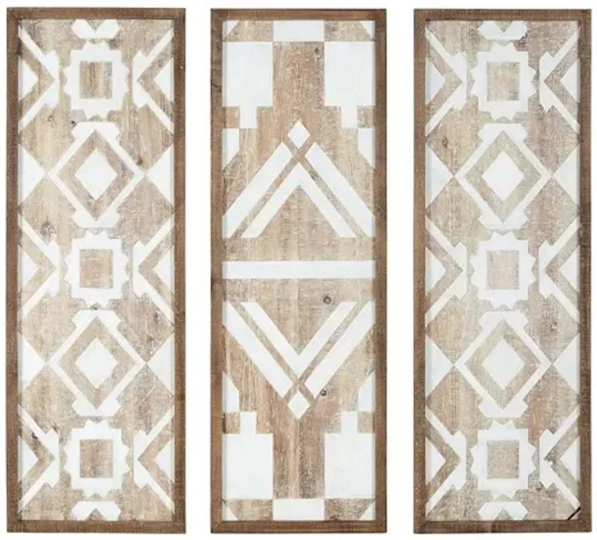 Mandal Printed Wood Wall Decor Set of 3