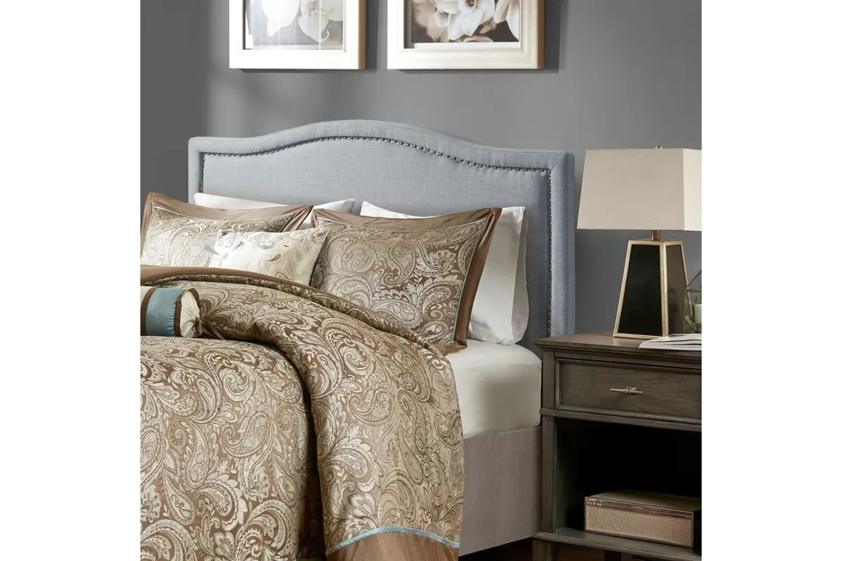 Nadine Upholstered Dusty Blue Queen Headboard