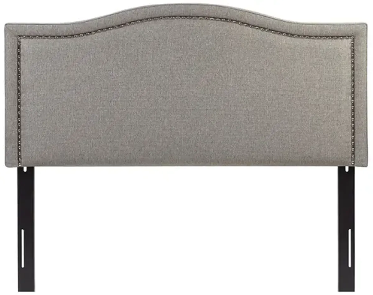 Nadine Upholstered Grey King Headboard