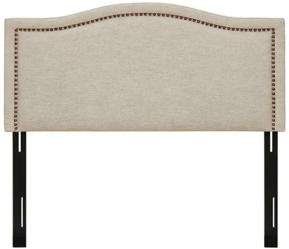 Nadine Upholstered Natural King Headboard