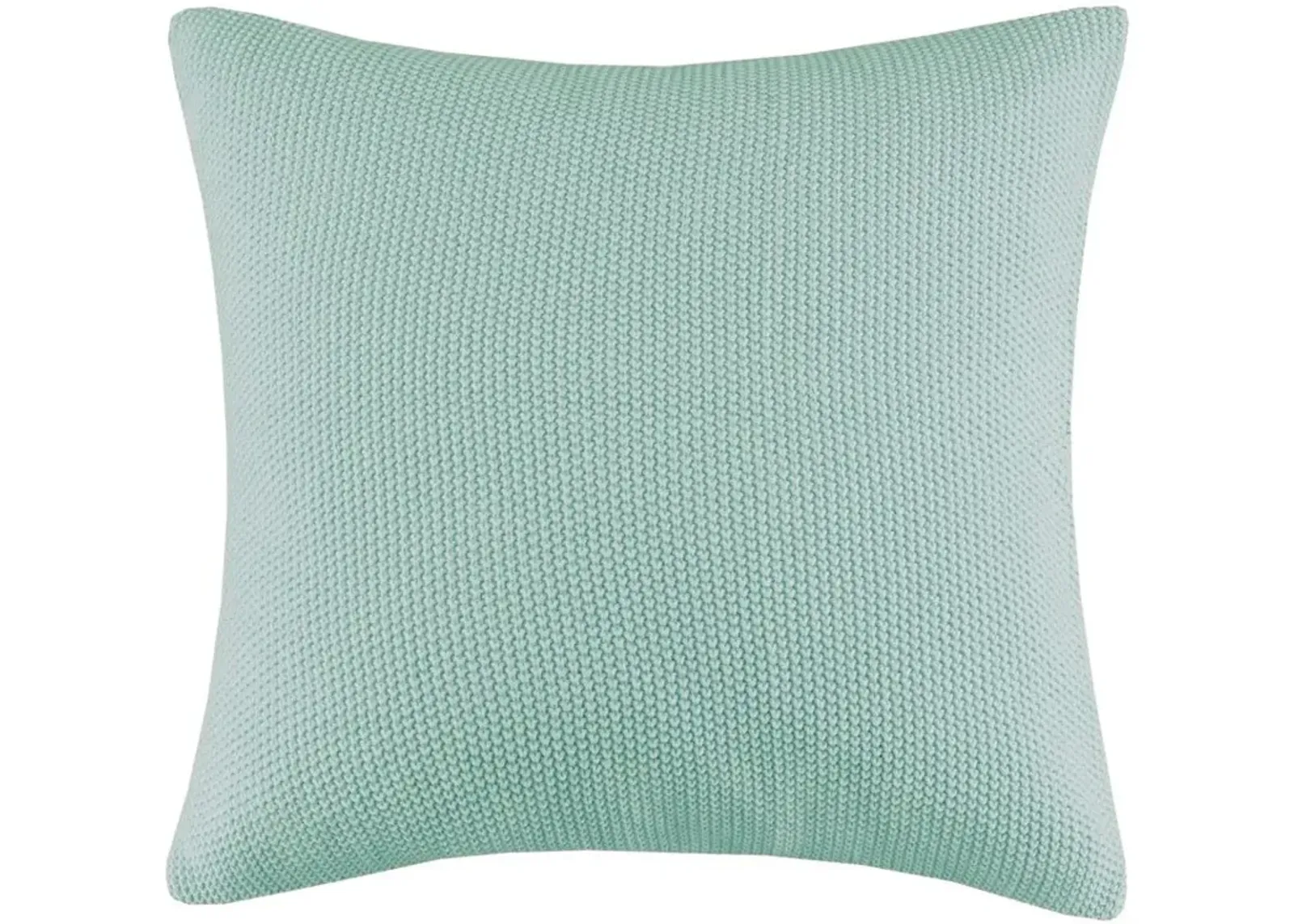 Bree Aqua Knit Euro Pillow Cover