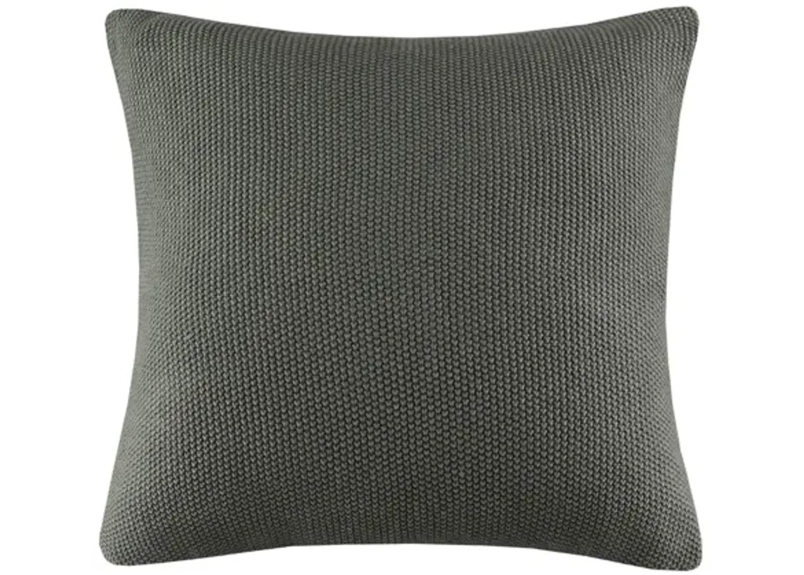 Bree Charcoal Knit Euro Pillow Cover