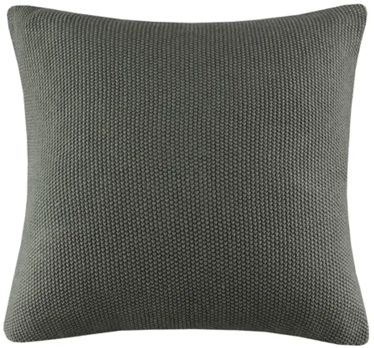 Bree Charcoal Knit Euro Pillow Cover