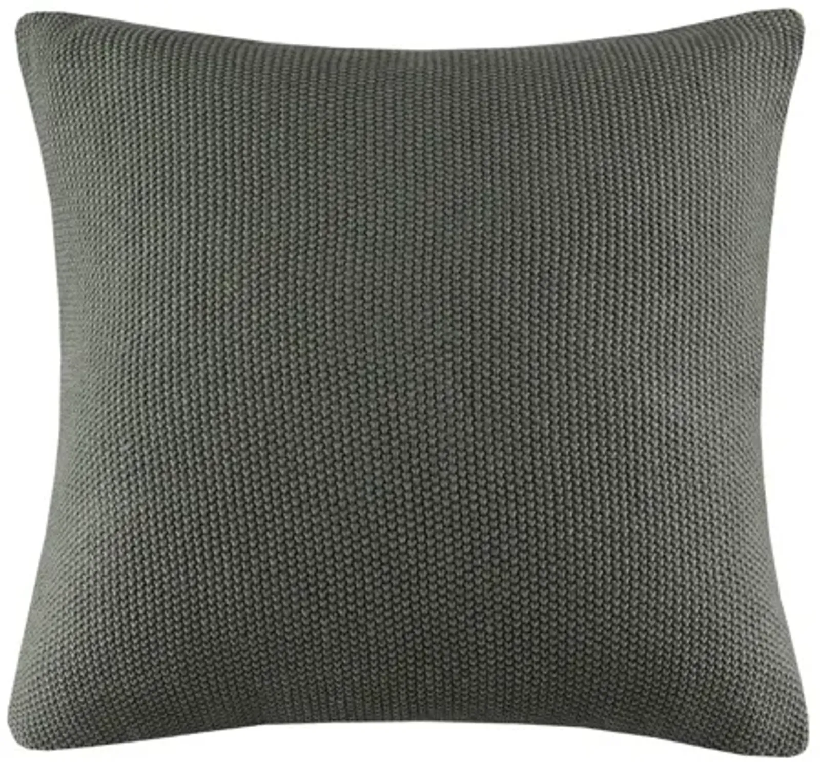 Bree Charcoal Knit Euro Pillow Cover