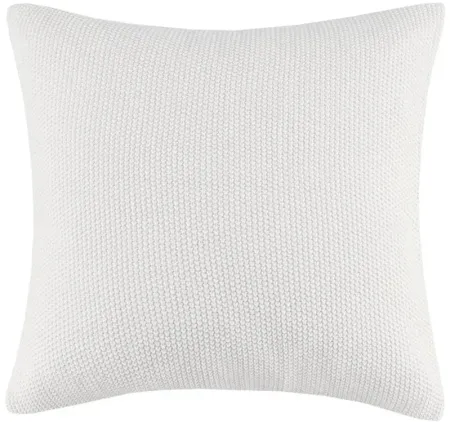 Bree Grey Knit Euro Pillow Cover
