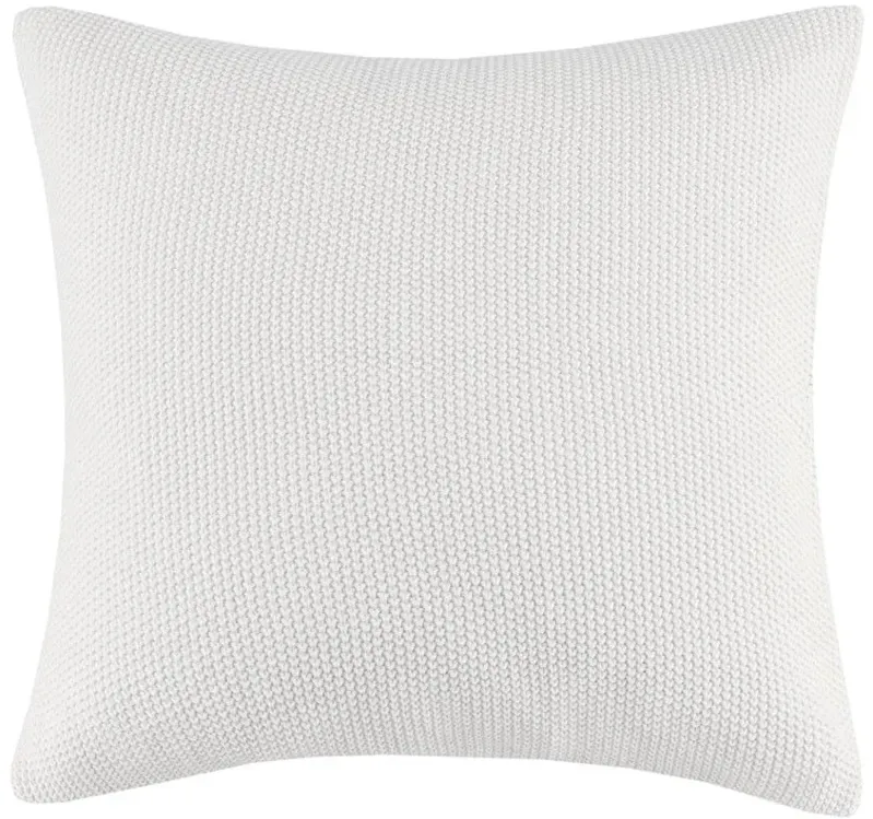 Bree Grey Knit Euro Pillow Cover