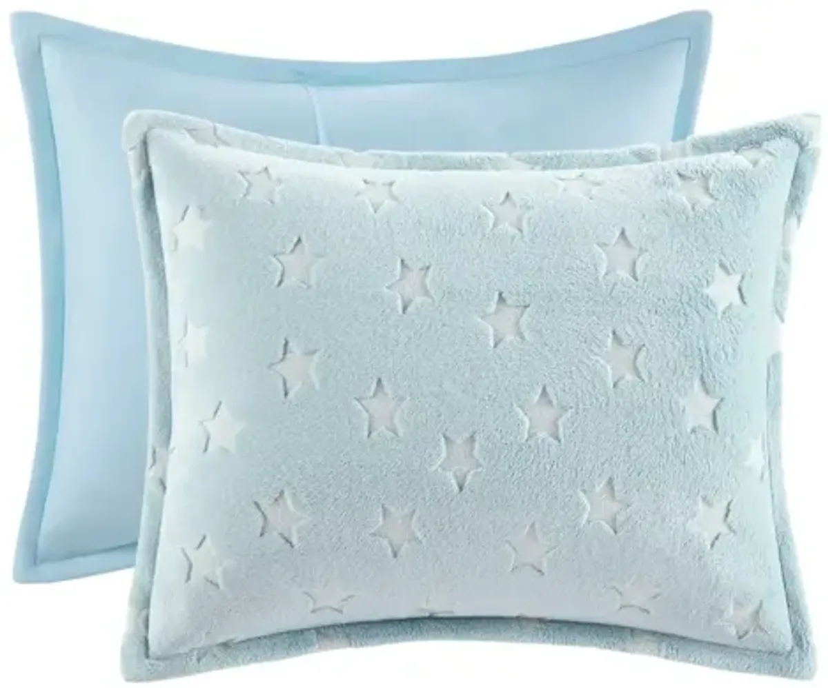 Quinny Glow In The Dark Plush Twin Comforter Set