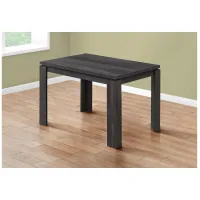 Black Reclaimed Wood-Look Dining Table