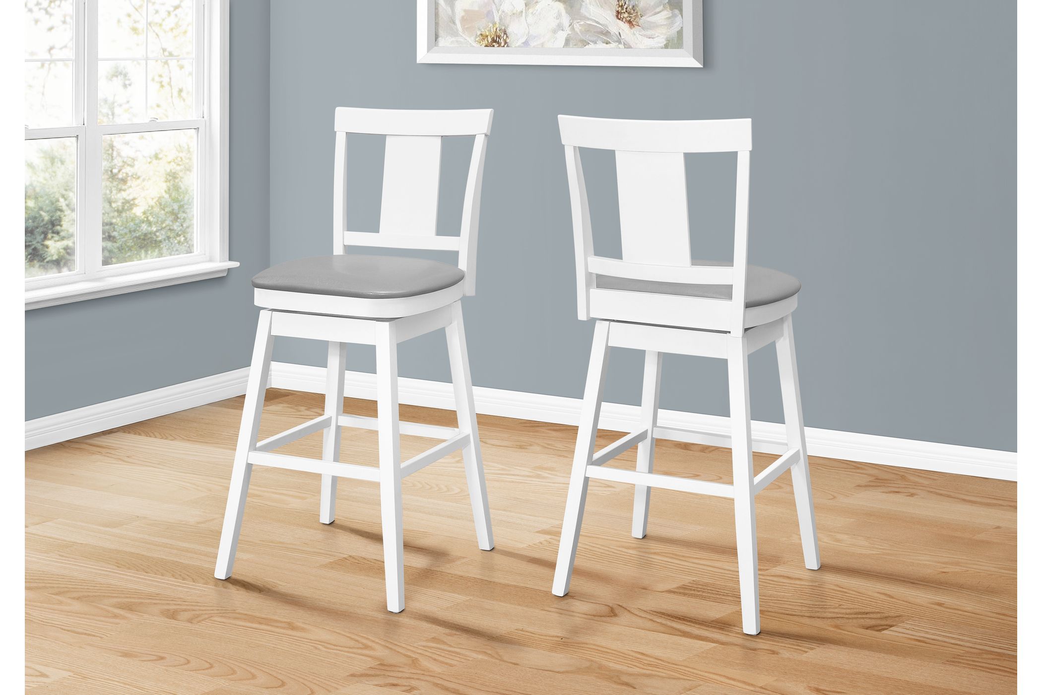 White Barstool, Set of 2